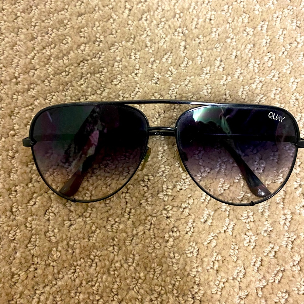 QUAY High Key ombré black sunglasses